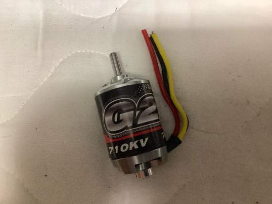 Turnigy G25 710 KV brushless motor.