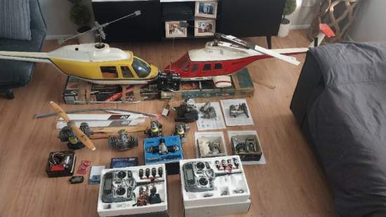 RC Helicopters and aircraft engines and controlers