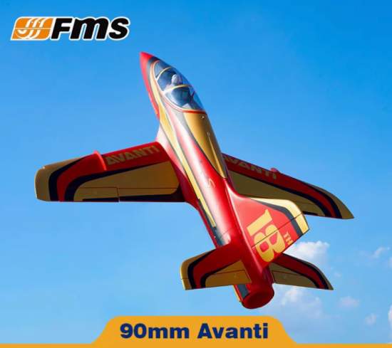 Avanti FMS 90mm EDFJet PNP - Special Edtn 8S -metal shroud+Reflex