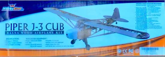 Piper J3 Cub — Large 1.8m span, unstarted kit.