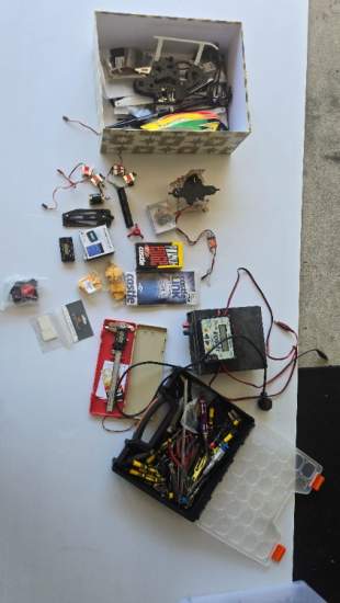 RC helicopter parts ,tools and electronics 