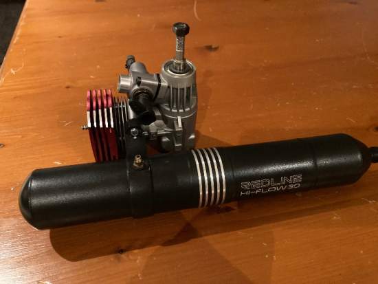 Heli motor TT53 Redline pro motor and pipe