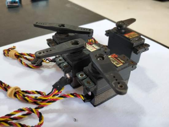 large hitec servos out of giant scale rc plane