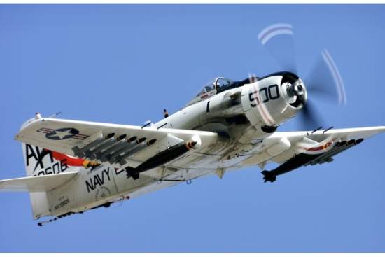 CYM 96&quot; Full composite A-1H Skyraider Navy w/JP retracts