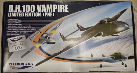 DURAFLY Ltd Edition DH 100  Vampire PNF