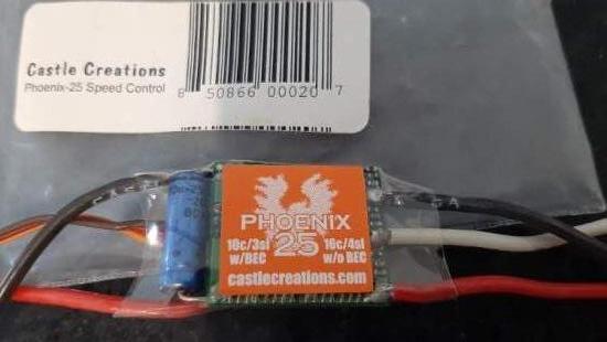 CASTLE CREATIONS PHOENIX 25A ESC WITH BEC. NEW.